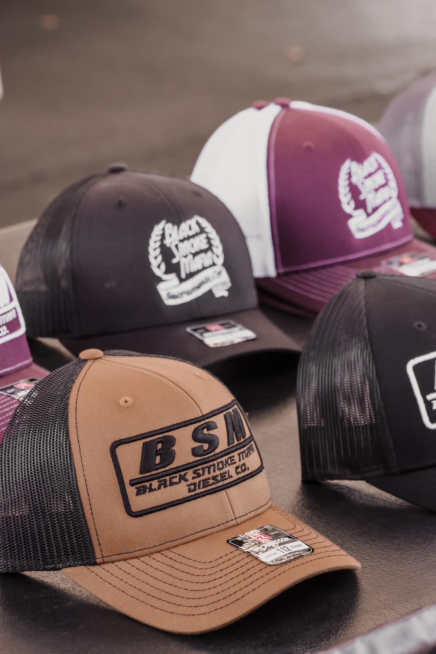 ハット BSM Logo Ball Cap - Red (Multi) Red BSM Logo Brushed Twill Cap – Black Spider Store