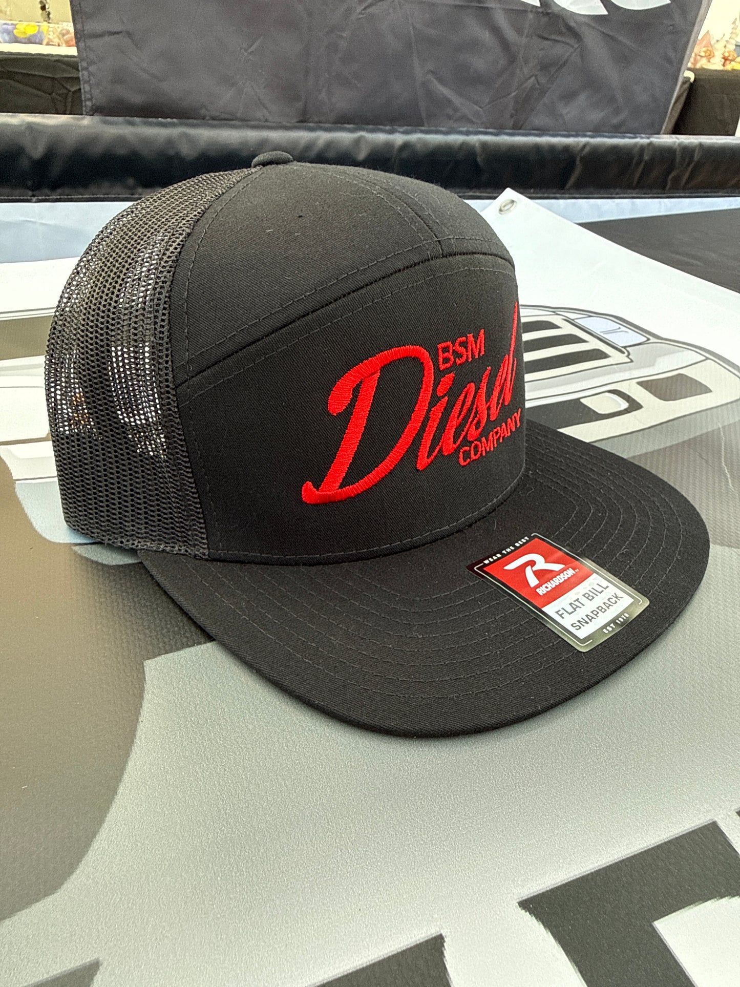 Cursive Logo Flat Bill